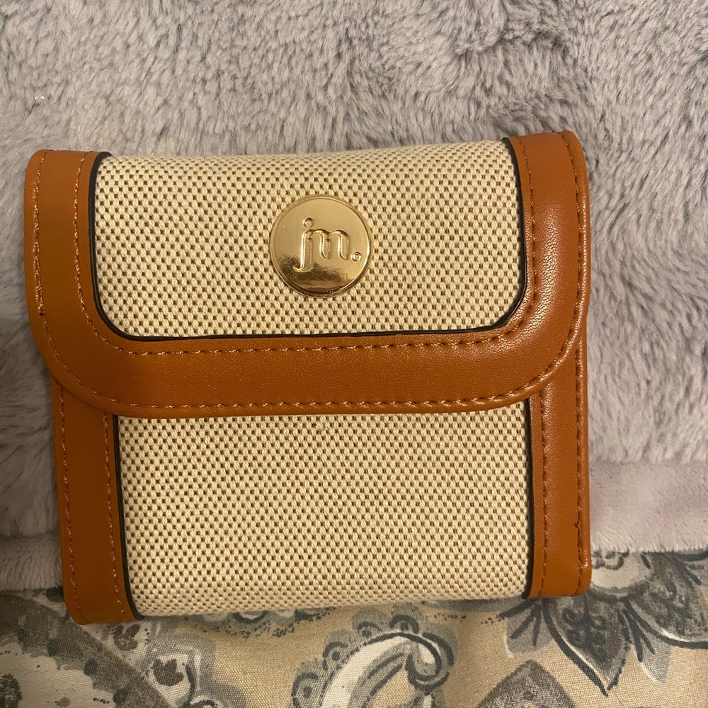 Jessica Moore Wallet with Canvas and leather Trim